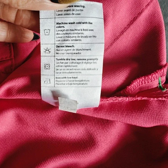 Carhartt Force Modern Fit Pink orange Scrub Top V-Neck Short Sleeve Medium - Picture 8 of 10